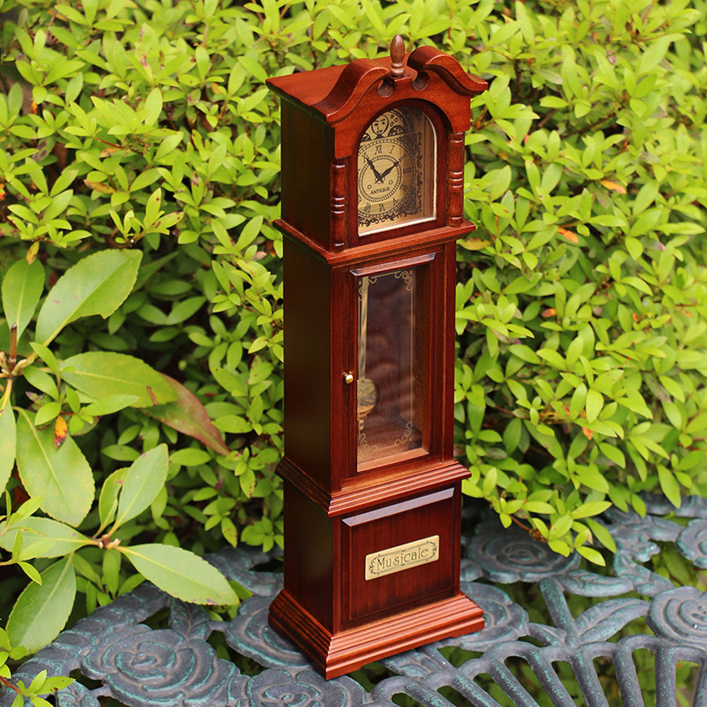 木製アンティーク古時計　おじいさんの古時計